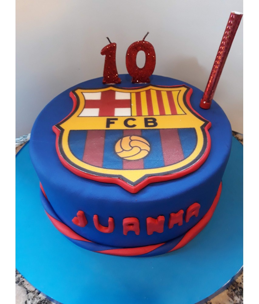 Tarta escudo del Barcelona(o cualquier equipo)