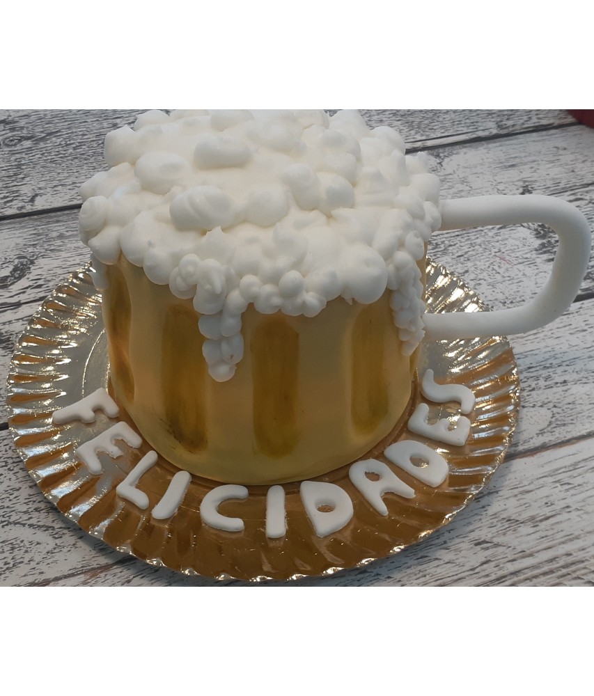 Tarta Cerveza en Fondant