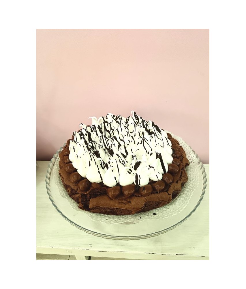 Con dulce de leche y merengue